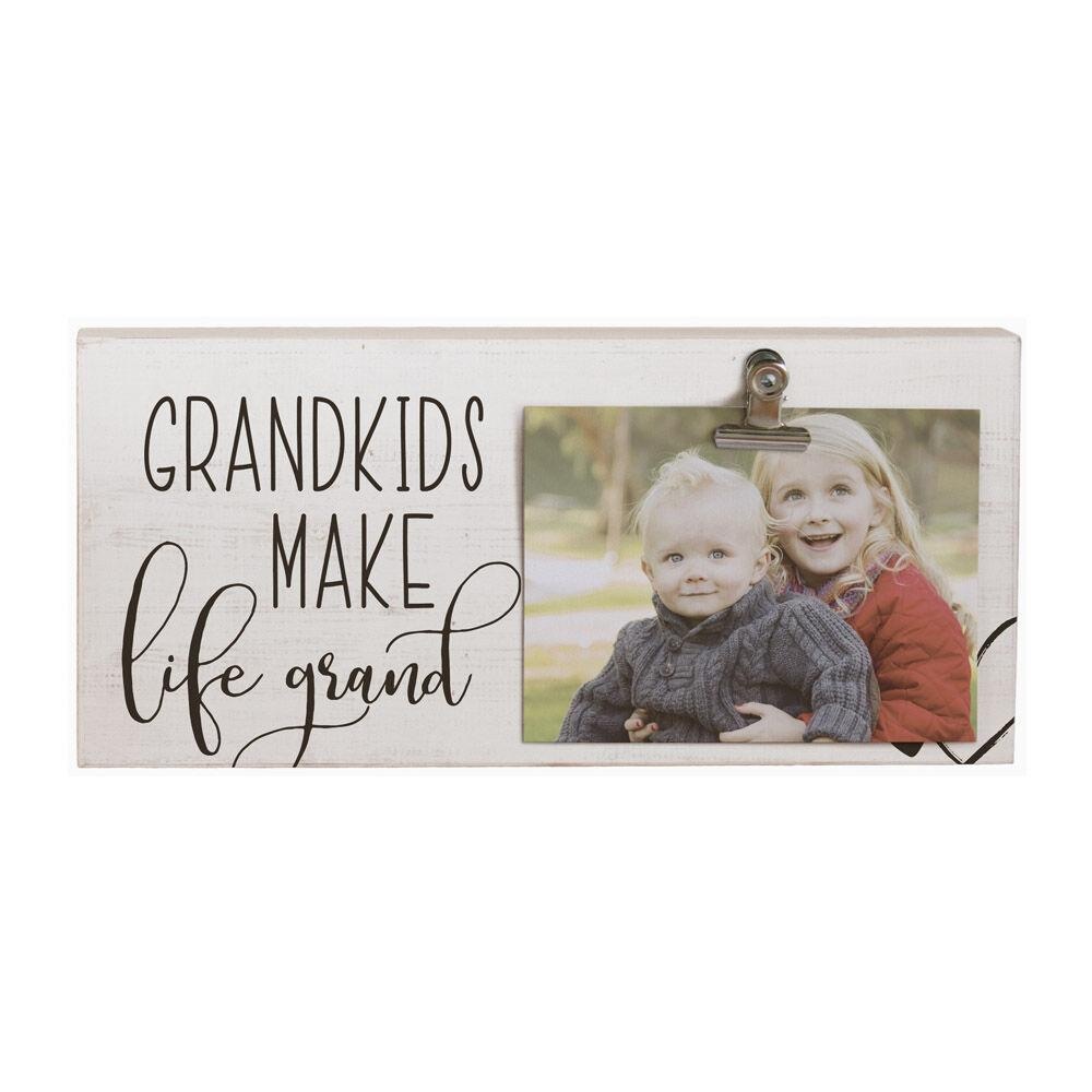 Wooden block picture frame